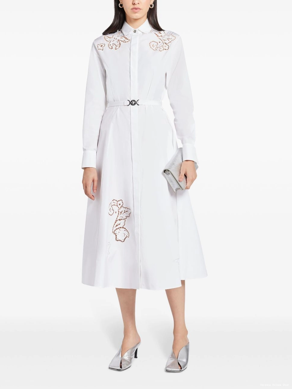 Cheap Versace Sangallo Women shirt embroidered dress 0424